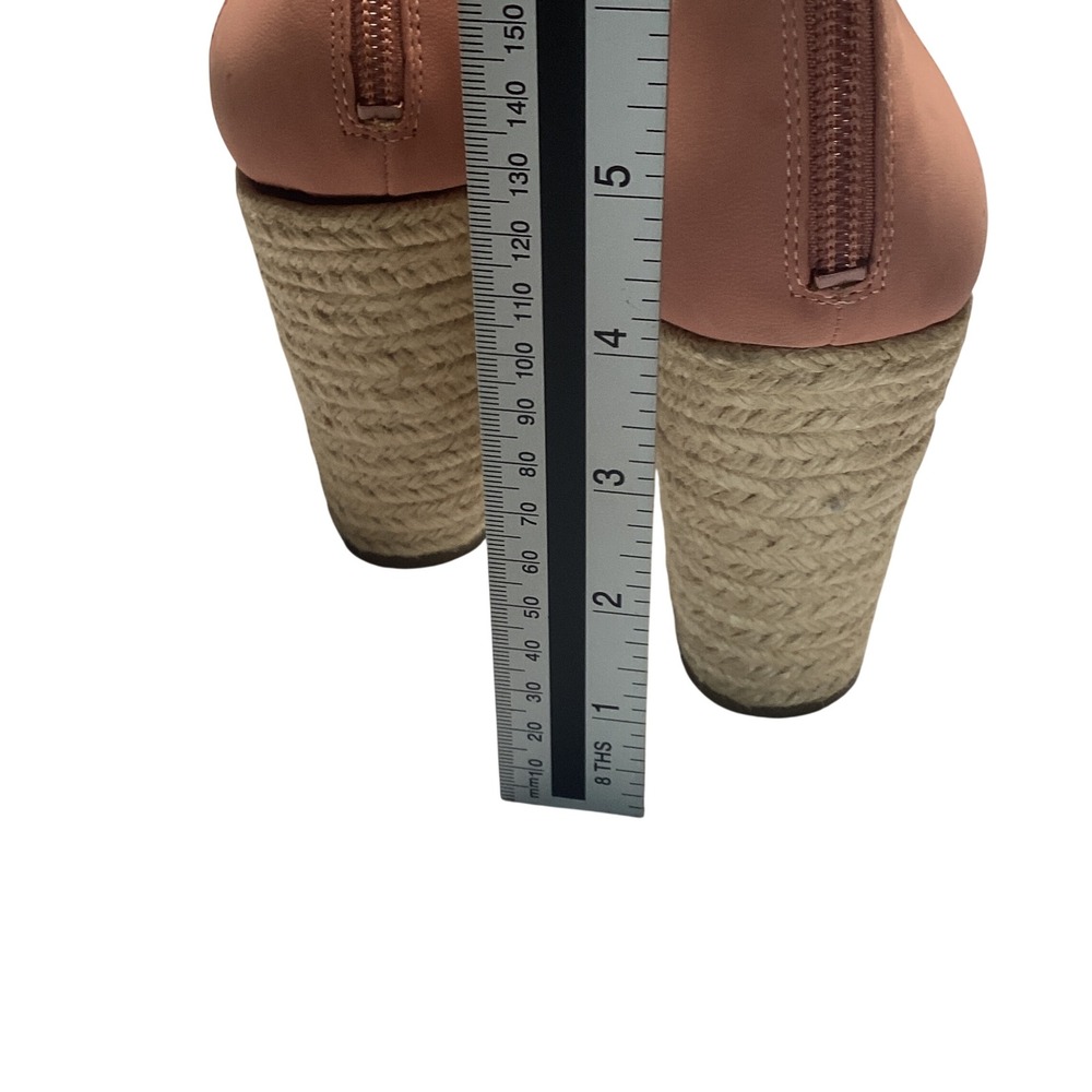 Tommy Hilfiger Espadrille Wedge Sandals Women Size 7.5M Pink Boho Platform Heel - Picture 8 of 8